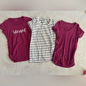 Maternity shirt lot medium